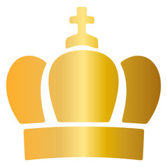 Obraz premium Golden crown PNG Transparent Image.
