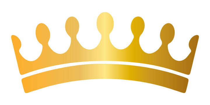 Golden crown PNG Transparent Image.