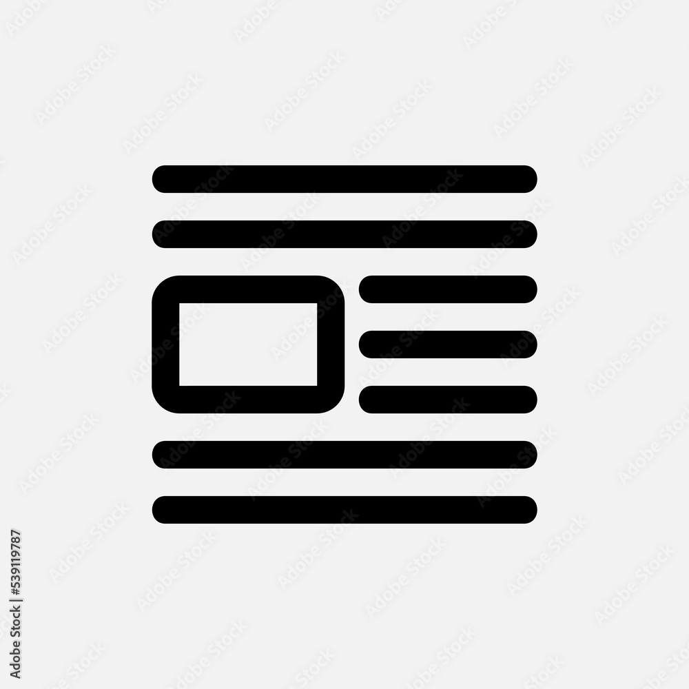 Wall mural layout icon in line style, use for website mobile app presentation
