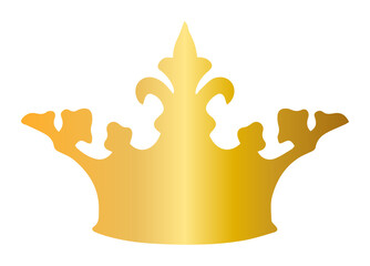 Golden crown PNG Transparent Image.