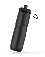 Sport blank sipper bottles for water isolated on white background for mock up and template design. 3d render illustration.