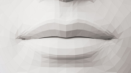3d rendered illustration of lips
