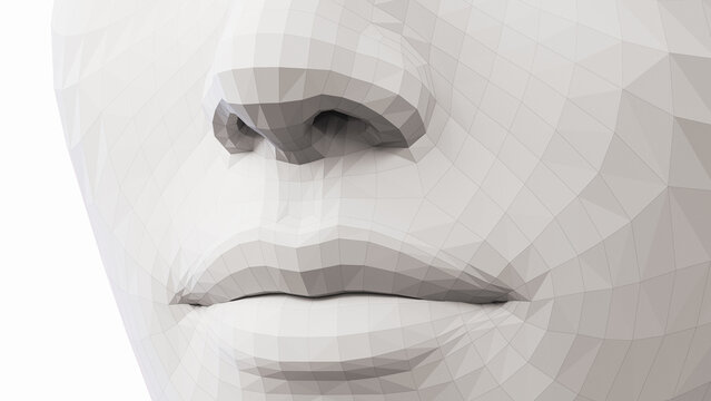 3d rendered illustration of lips