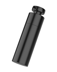 Blank pump cosmetic container mockup, 3d render illustration.