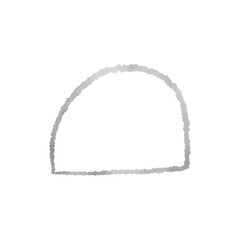 Silver Metallic Shape Outlined
