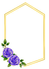 Floral Wreath for Wedding Invitation