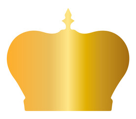 Golden crown PNG Transparent Image.