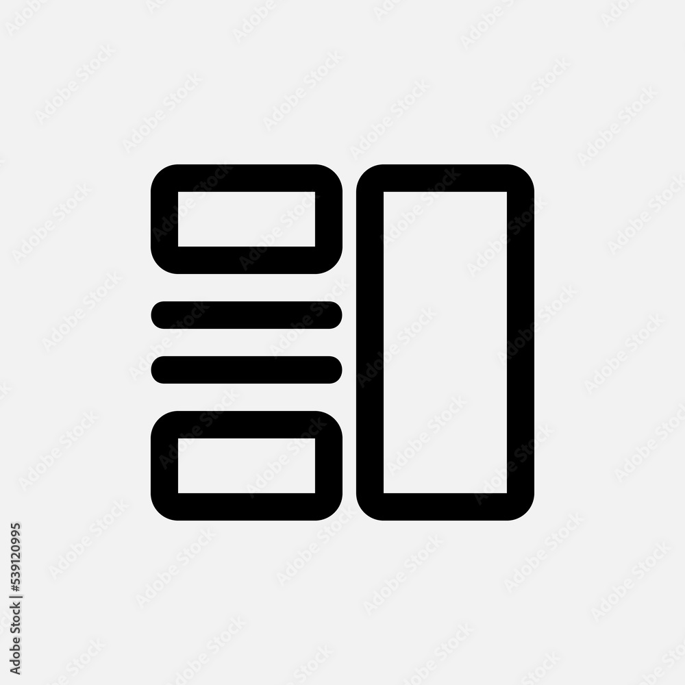 Wall mural layout icon in line style, use for website mobile app presentation