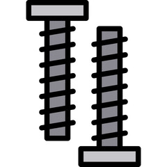 Bolt filled outline icon