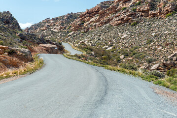 View of the Katbakkies Pass in the Western Cape Cederberg