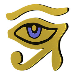 Obraz premium 3d rendering illustration of an eye of horus or ra