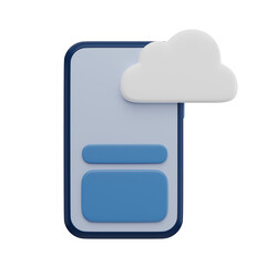 UI Cloud 3D Icon