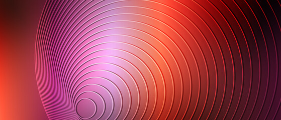 Neon glowing techno lines, hi-tech futuristic abstract background template