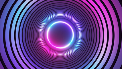 3d rendered illustration of an abstract neon background