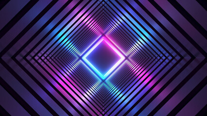 3d rendered illustration of an abstract neon background