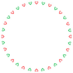 원형 하트 프레임