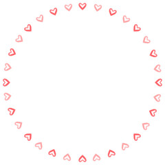 원형 하트 프레임