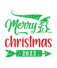 Merry Christmas calligraphy hand lettering isolated on white. Christmas, Happy New Year and winter holidays typography poster. Easy to edit vector template for greeting card, banner, poster, postcard