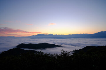 Obraz premium beautiful cloud sea in Uonuma, Oct 16th, 2022, A