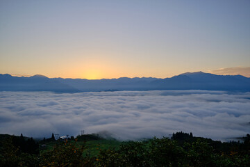 beautiful cloud sea in Uonuma, Oct 16th, 2022, A