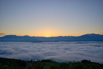 beautiful cloud sea in Uonuma, Oct 16th, 2022, A