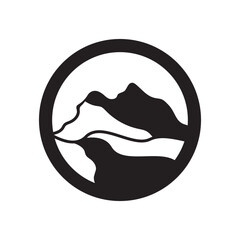 Mountain logo template vector icon
