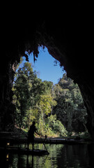 Inside the Nam Lod Cave, Thailand