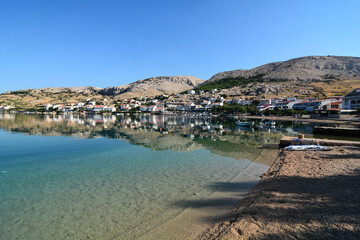 Fototapeta na wymiar metanja bella località balneare dell'isola di pag in croazia