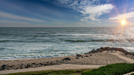 bench on the beach