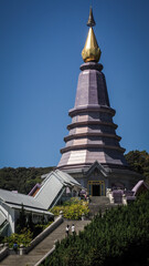 King and Queen Pagodas in Doi Inthanon National Park in Thailand
