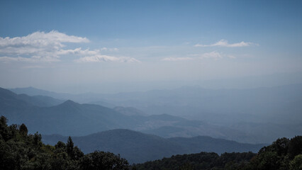 The nature of Doi Inthanon National Park in Thailand