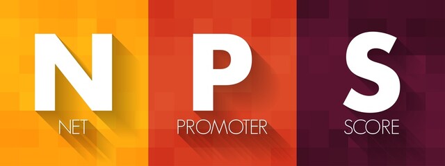 NPS - Net Promoter Score acronym, business concept background