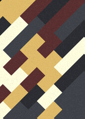 Fototapeta premium Abstract Geometric Pattern generative computational art illustration