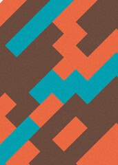 Abstract Geometric Pattern generative computational art illustration