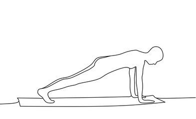 Woman yoga pose