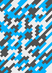 Abstract Geometric Pattern generative computational art illustration