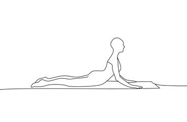 yoga pose silhouette