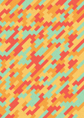 Abstract Geometric Pattern generative computational art illustration