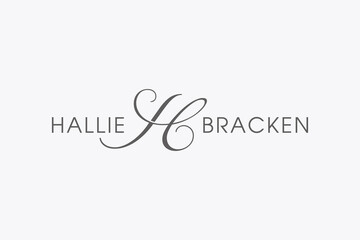 Logo Letter H and B elegant simple