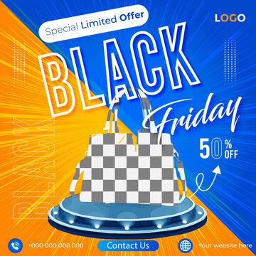 Product Social media post design or black Friday banner template design.