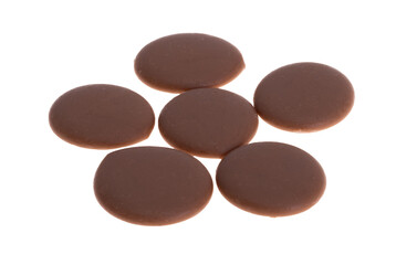 chocolate drops isolated