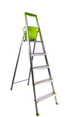 ladder with bucket isolated