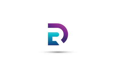Branding identity corporate vector logo DR design.