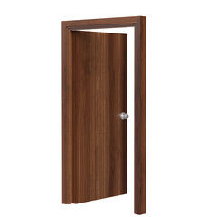 3d rendering illustration of a flush door with frame