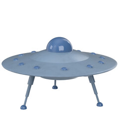 3d rendering illustration of a flying saucer