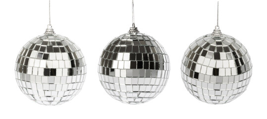 Fototapeta premium сhristmas ball isolated on white without shadow with clipping path
