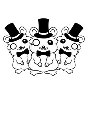 3 Monokel Zylinder Hamster 