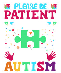 Autism t shirt design