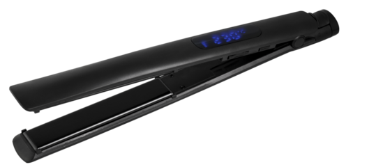 hair iron side view on transparent background Ceramic curling iron