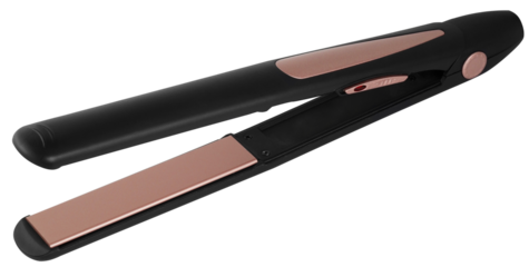 hair iron side view on transparent background Ceramic curling iron